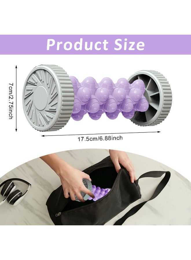 أداة تدليك القدمين الدوارة لتخفيف آلام اللفافة الأخمصية وعلاج نتوءات الكعب - مدلك يدوي محمول بنقاط ضغط بارزة للاسترخاء العميق وتنشيط الدورة الدموية - متعدد الألوان - Image 3